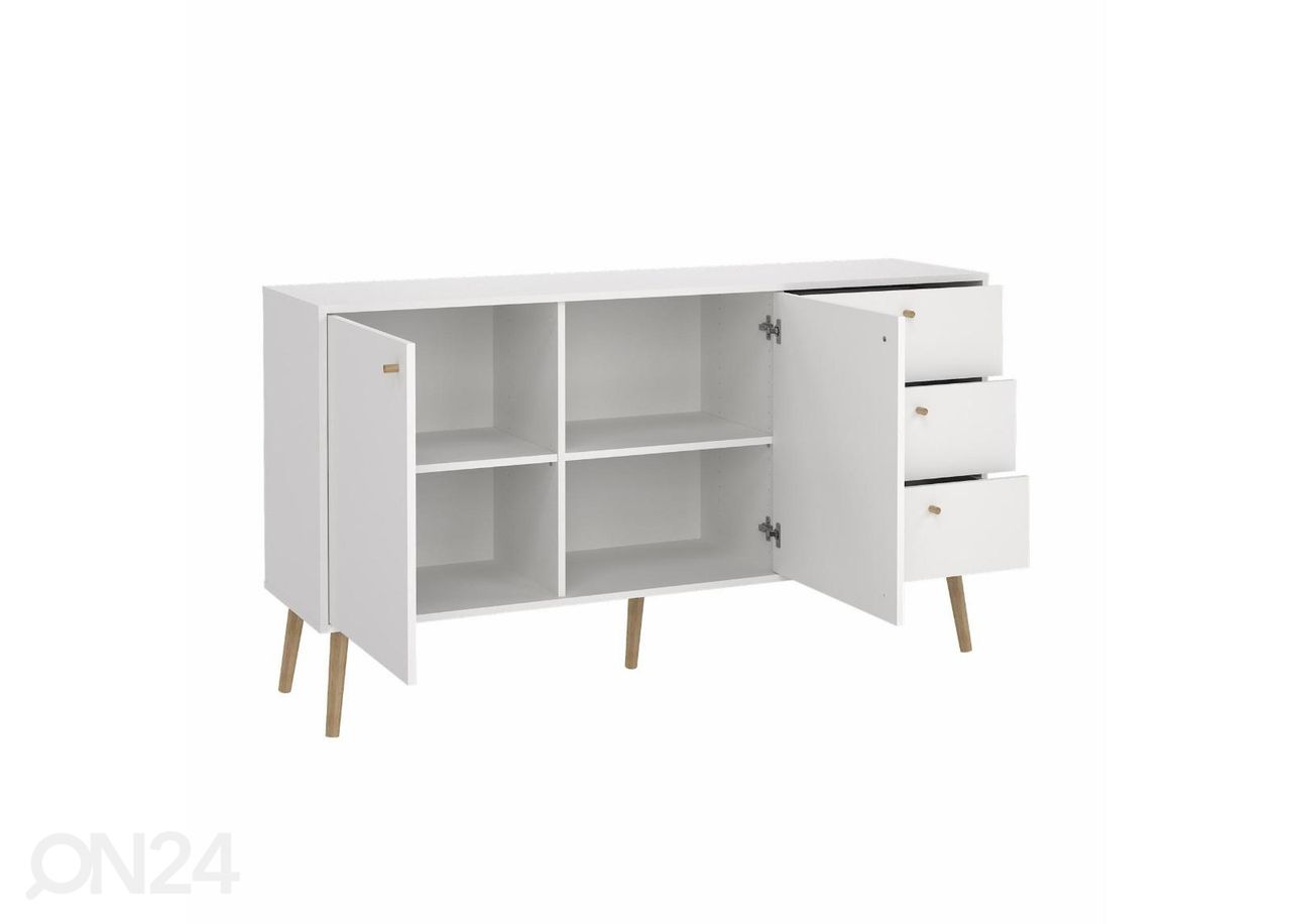 Kummut Bodo 147 cm, valge suurendatud