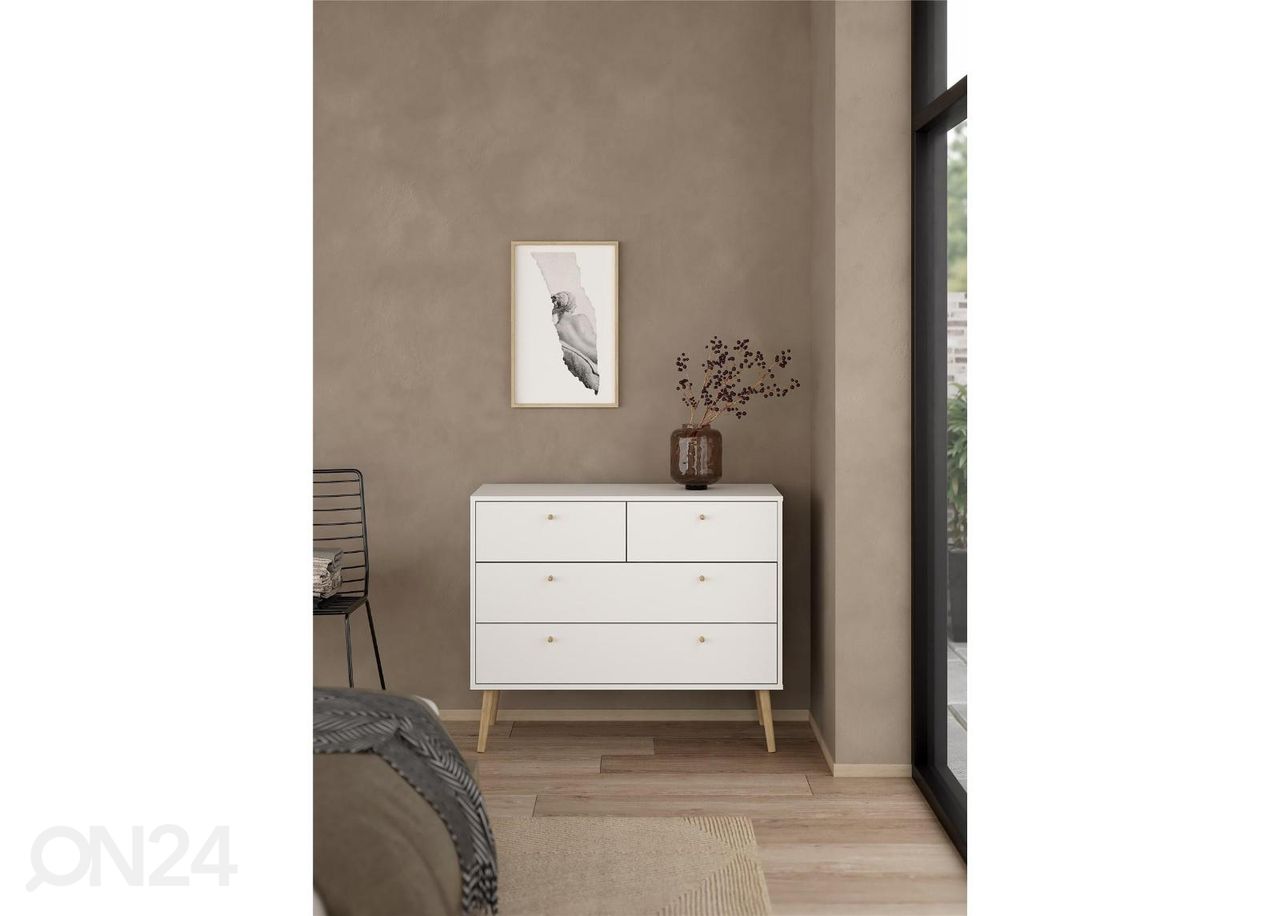 Kummut Bodo 99 cm, valge suurendatud