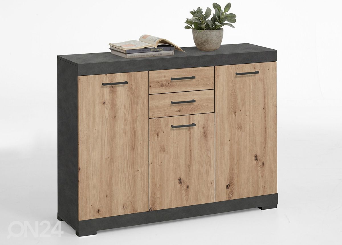 Kummut Bristol 3 120x35xh90 cm suurendatud
