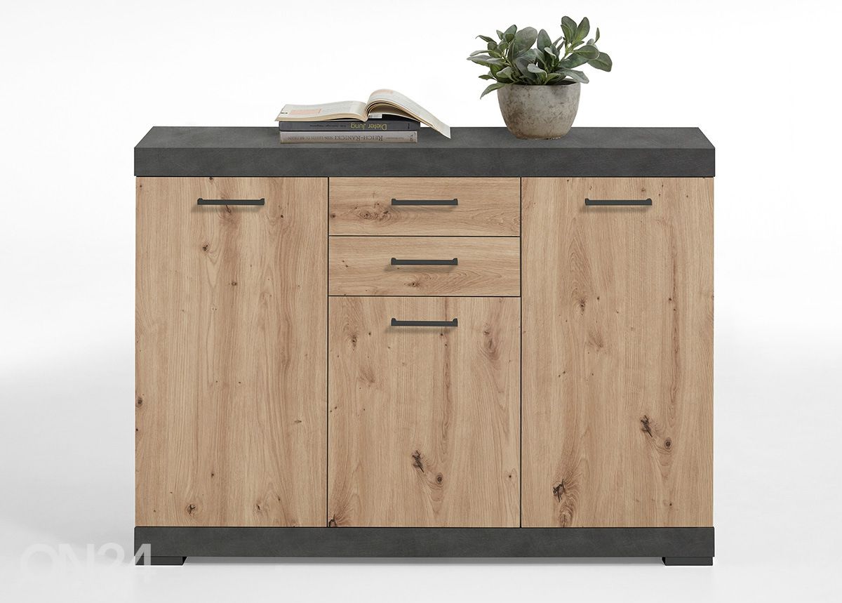 Kummut Bristol 3 120x35xh90 cm suurendatud