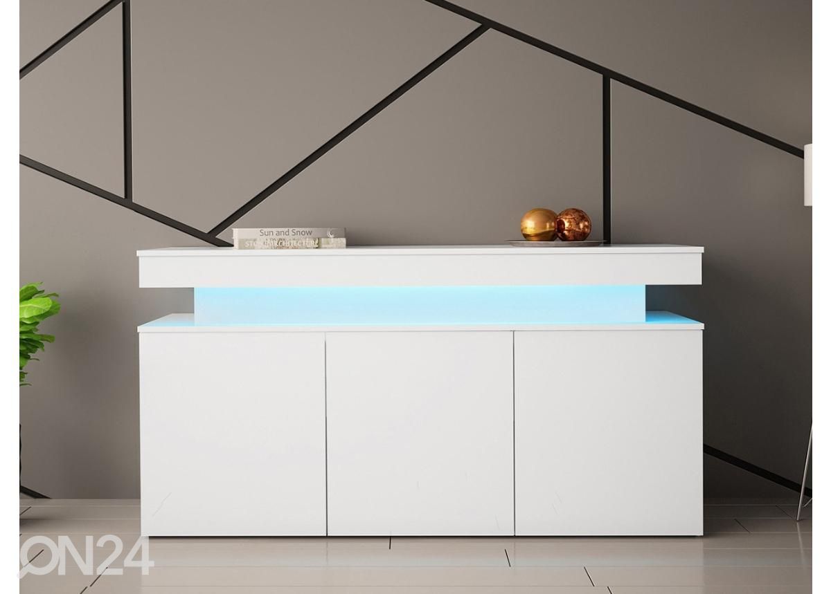Kummut Glossa 160 cm + LED suurendatud