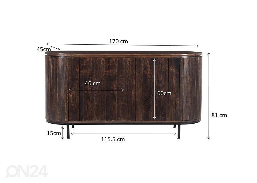 Kummut Noor 170 cm suurendatud