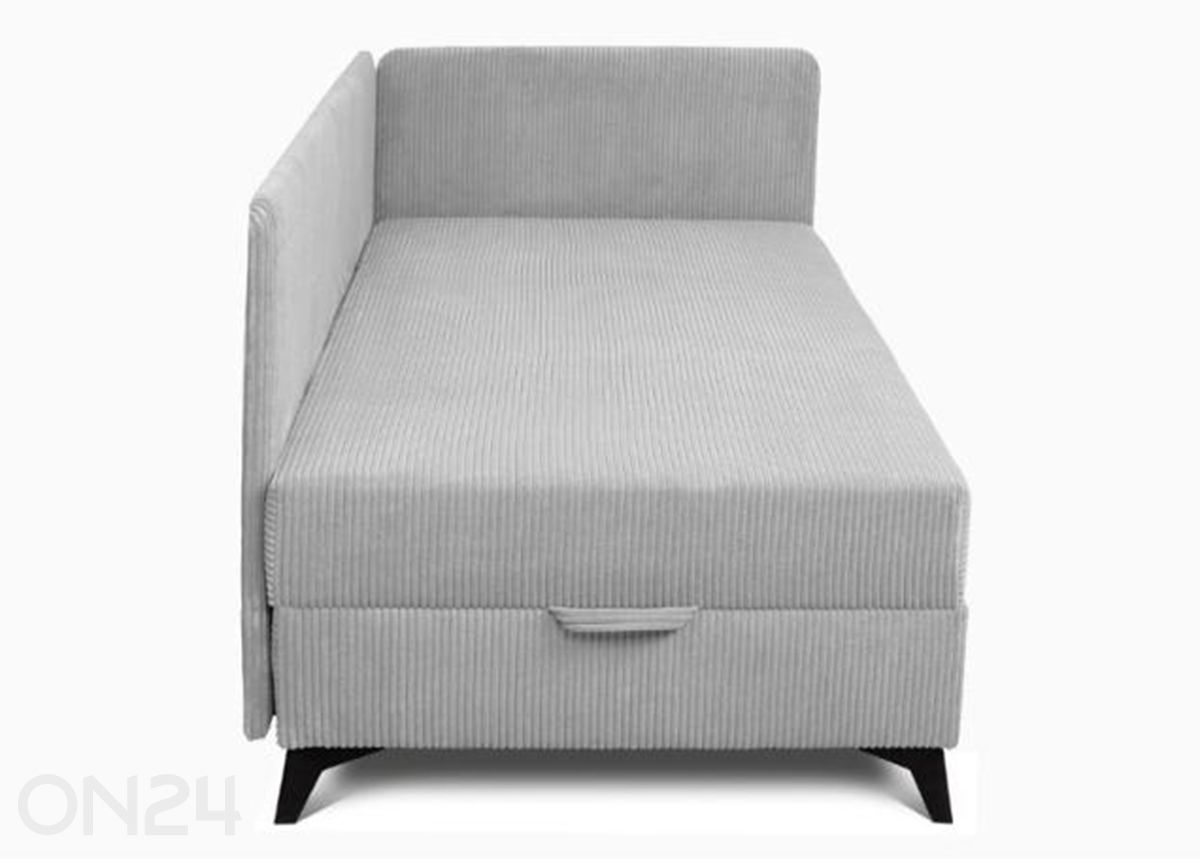 Kušett pesukasti ja küljepaneeliga Ibis 90x200 cm suurendatud