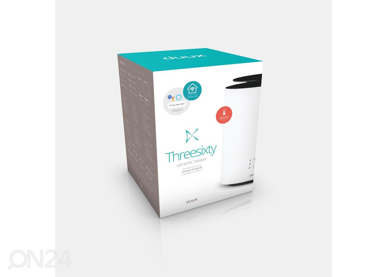 Kütteseade Duux Threesixty Smart Fan + Heater DXCH08, valge suurendatud