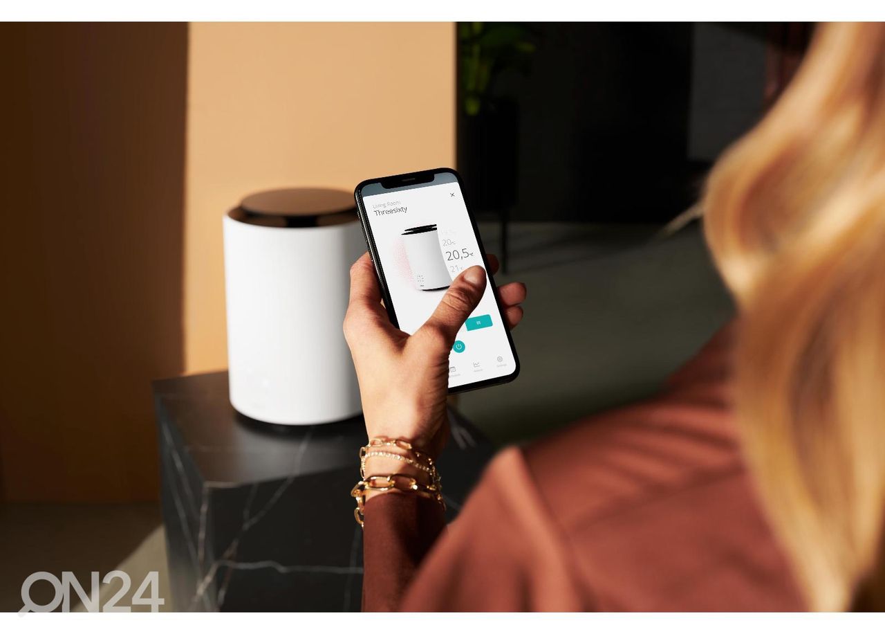 Kütteseade Duux Threesixty Smart Fan + Heater DXCH08, valge suurendatud