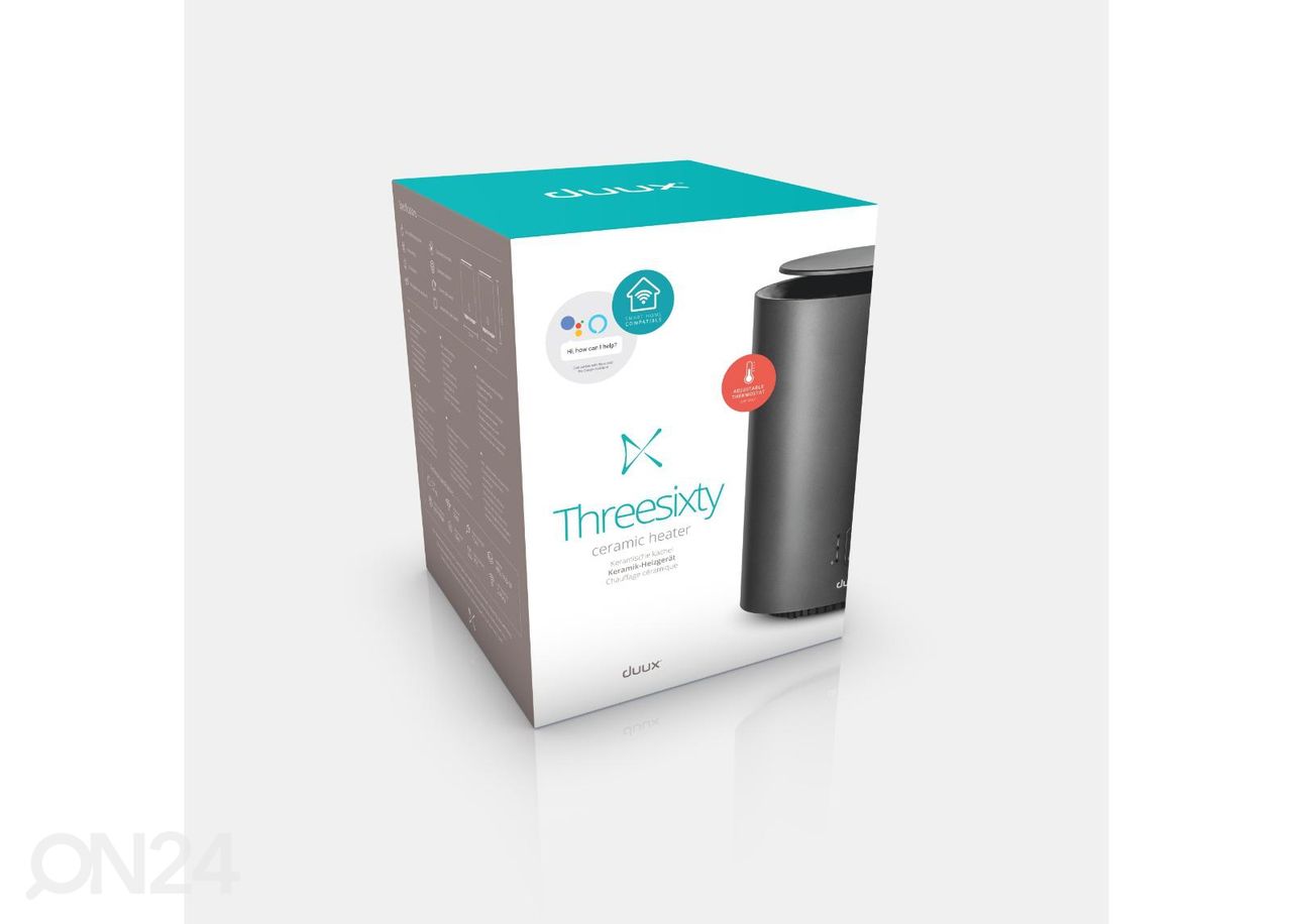 Kütteseade Duux Threesixty Smart Fan + Heater DXCH09, hall suurendatud