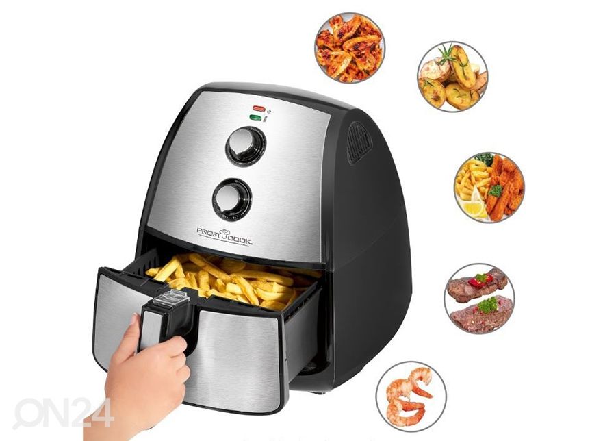 Kuumaõhu fritüür ProfiCook suurendatud