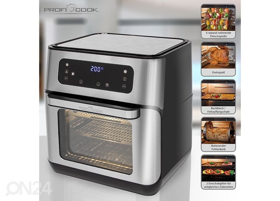 Kuumaõhu fritüür ProfiCook PCFR1200 suurendatud