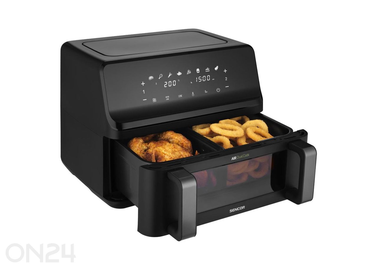 Kuumaõhufritüür Sencor SFR9650BK, 2x4,5 L suurendatud