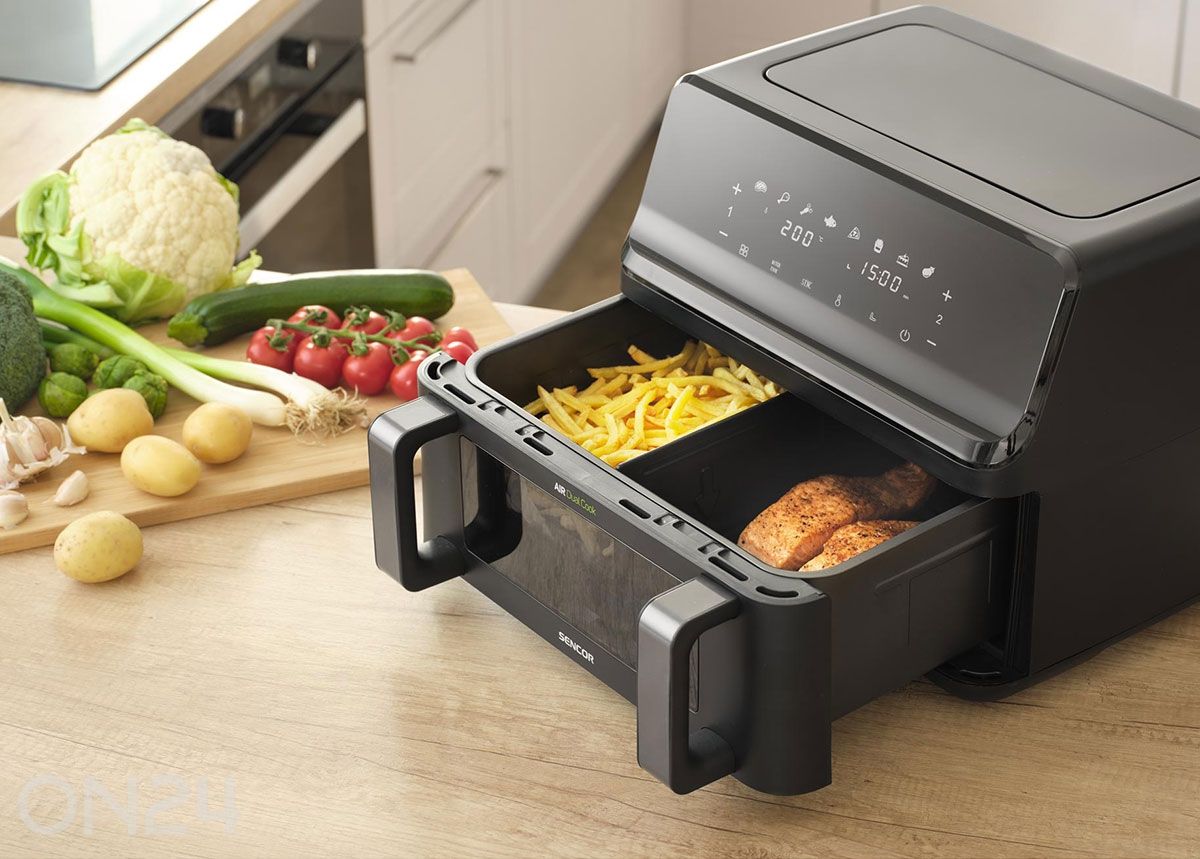 Kuumaõhufritüür Sencor SFR9650BK, 2x4,5 L suurendatud