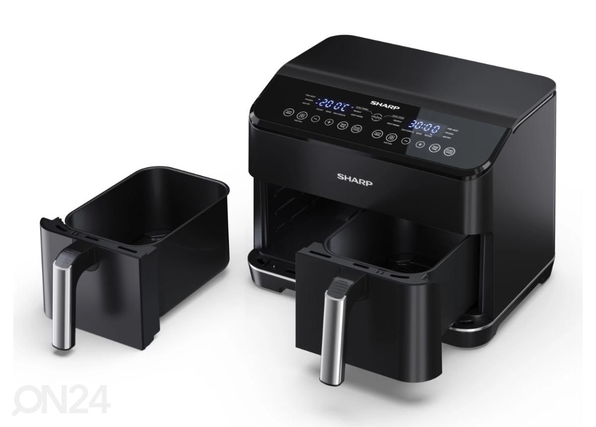 Kuumaõhufritüür Sharp AF-GD82AE-B 2 korviga 2x4 L suurendatud