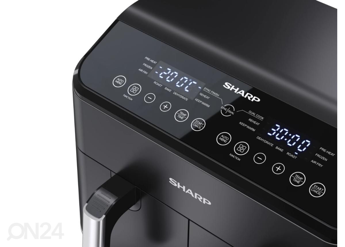 Kuumaõhufritüür Sharp AF-GD82AE-B 2 korviga 2x4 L suurendatud
