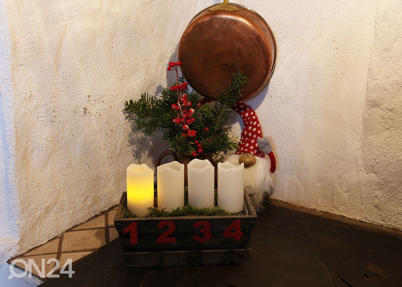 Küünalde komplekt Advent suurendatud