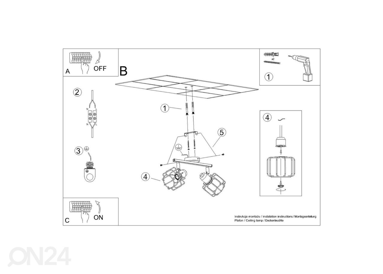 Laelamp Beluci 2, must suurendatud