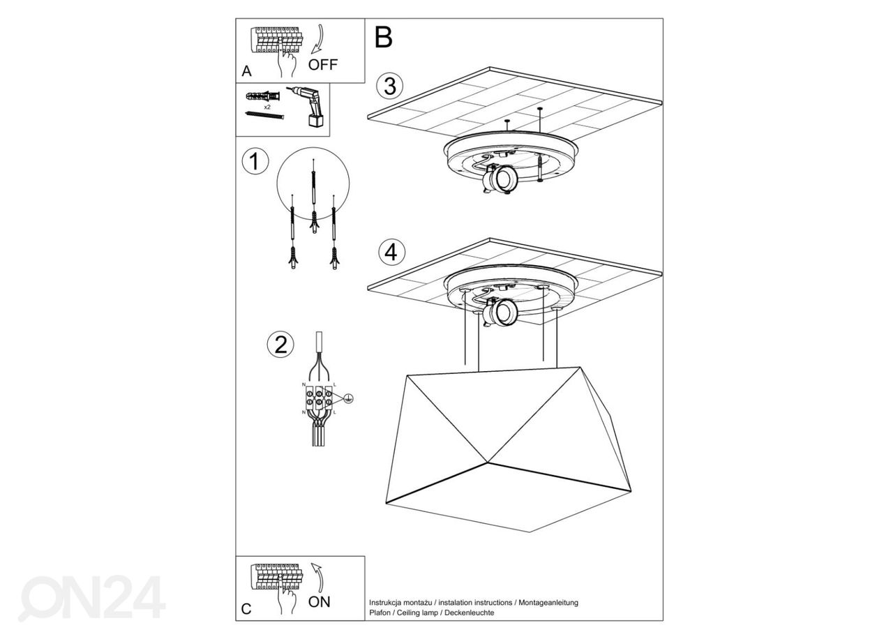 Laelamp Hexa 25 suurendatud