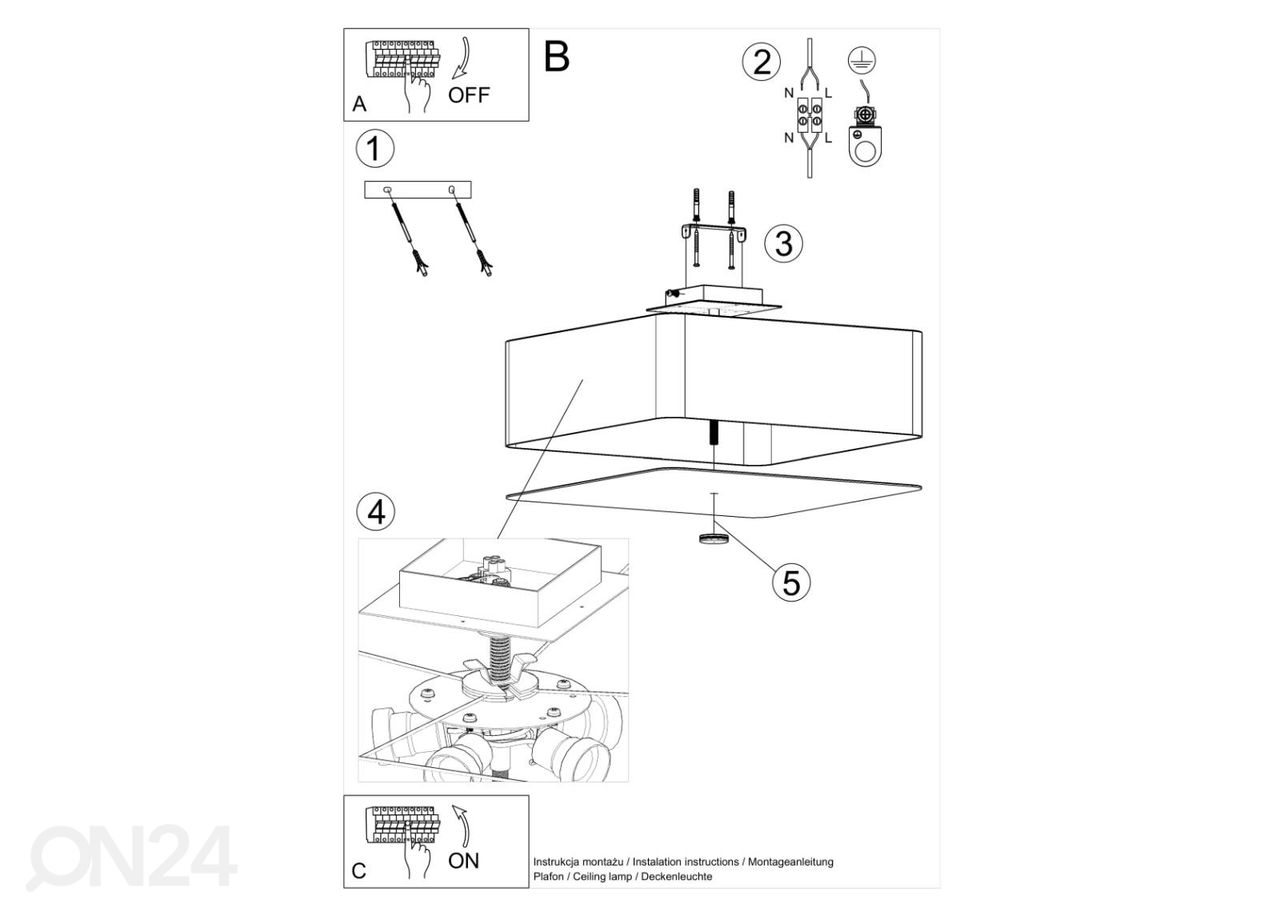 Laelamp Lokko 45, valge suurendatud