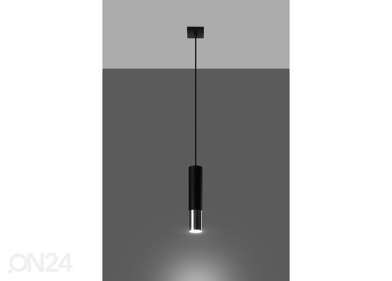 Laelamp Loopez 1, must/kroom suurendatud