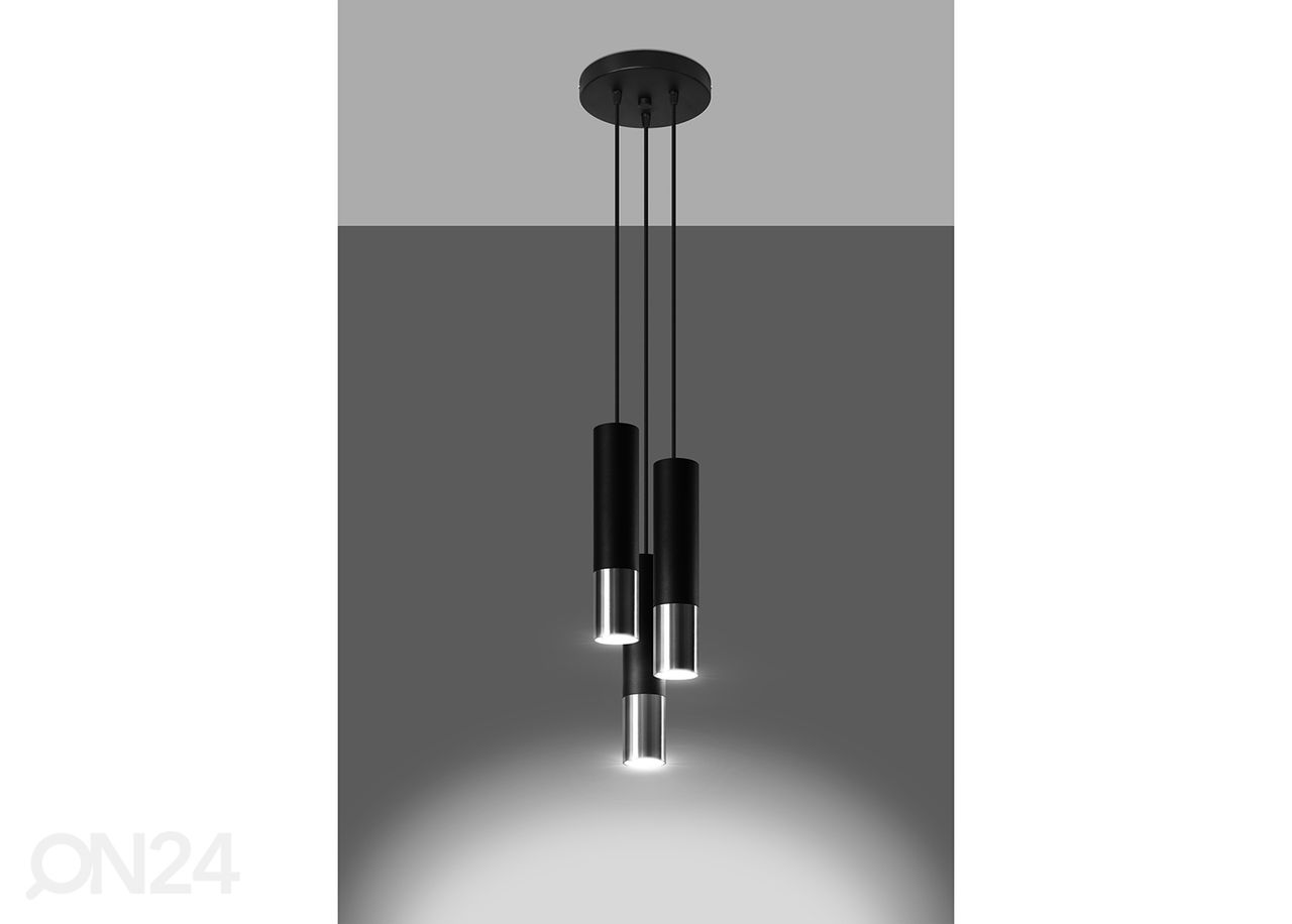 Laelamp Loopez 3P, must/kroom suurendatud