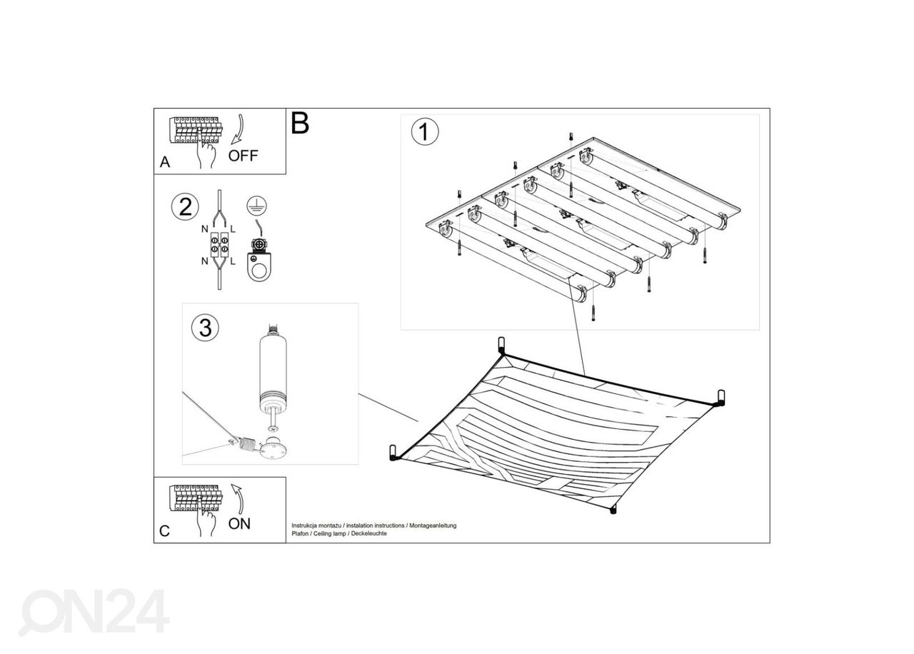 Laelamp Luna 4, valge suurendatud