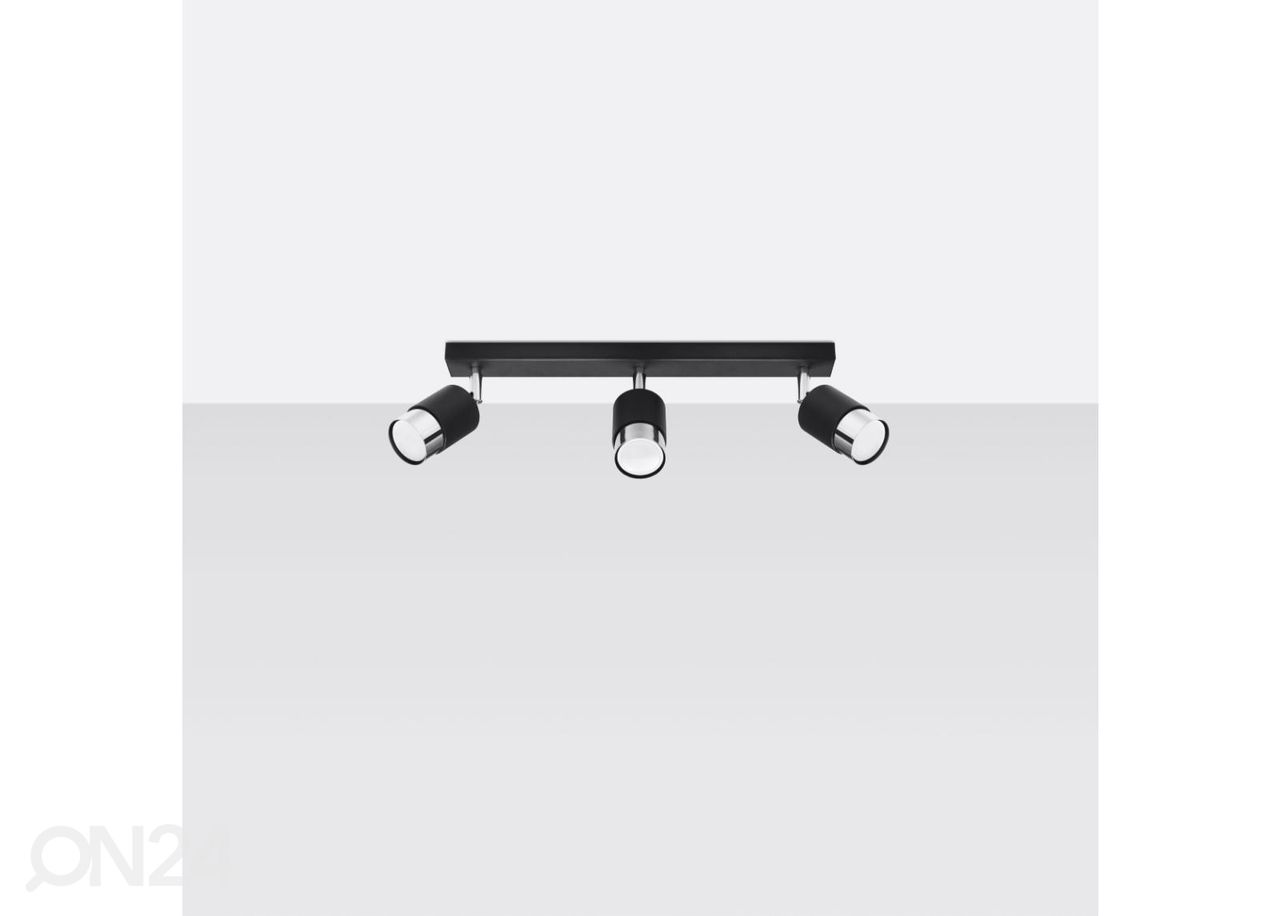 Laelamp Nero 3, must/kroom suurendatud