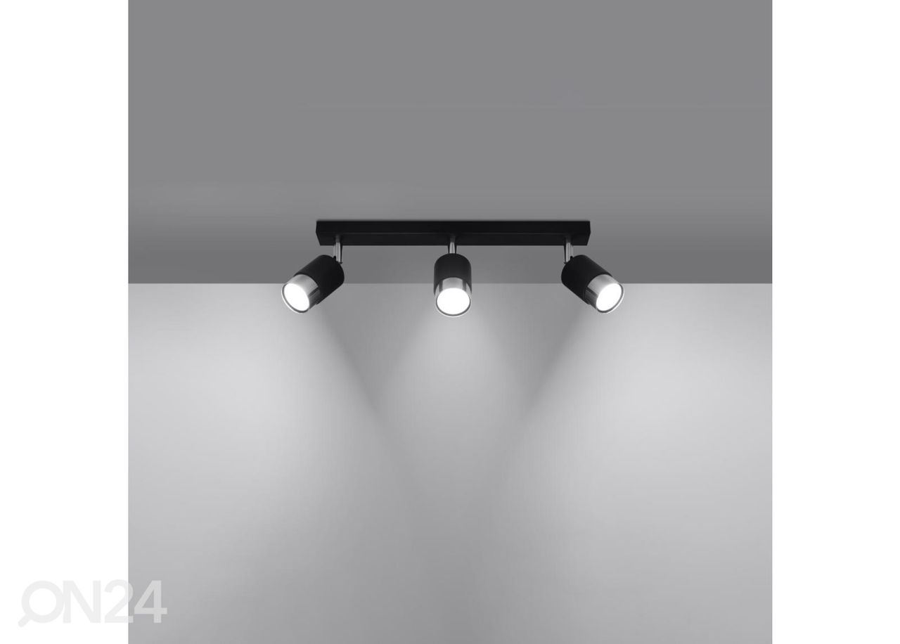 Laelamp Nero 3, must/kroom suurendatud
