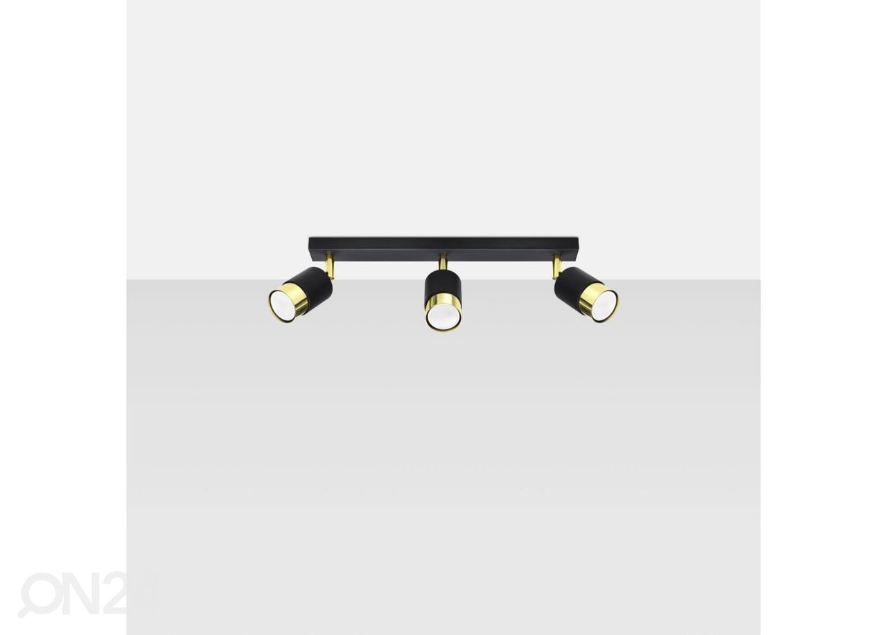 Laelamp Nero 3, must/kuldne suurendatud