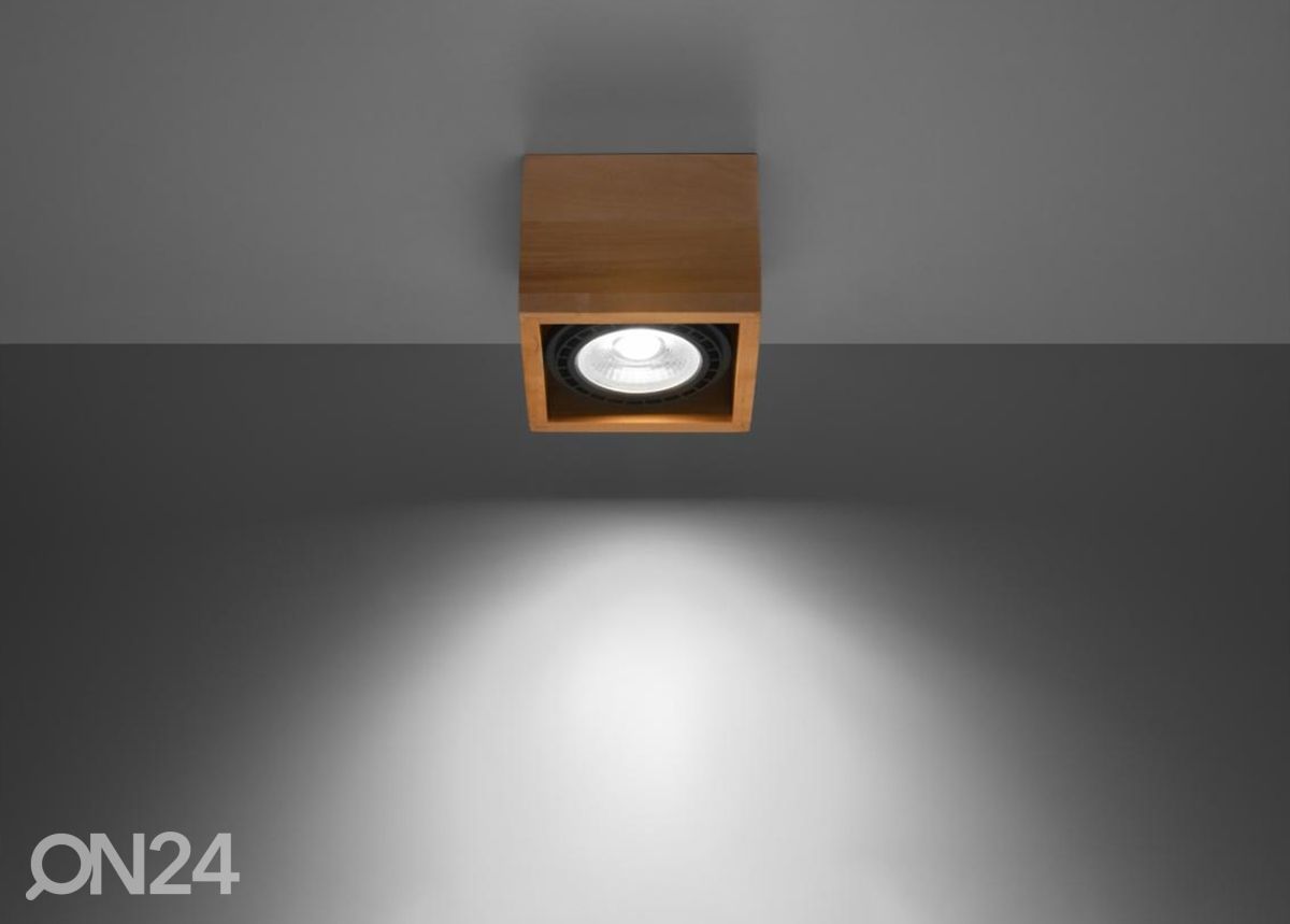 Laelamp Quatro 1, naturaalne puit suurendatud