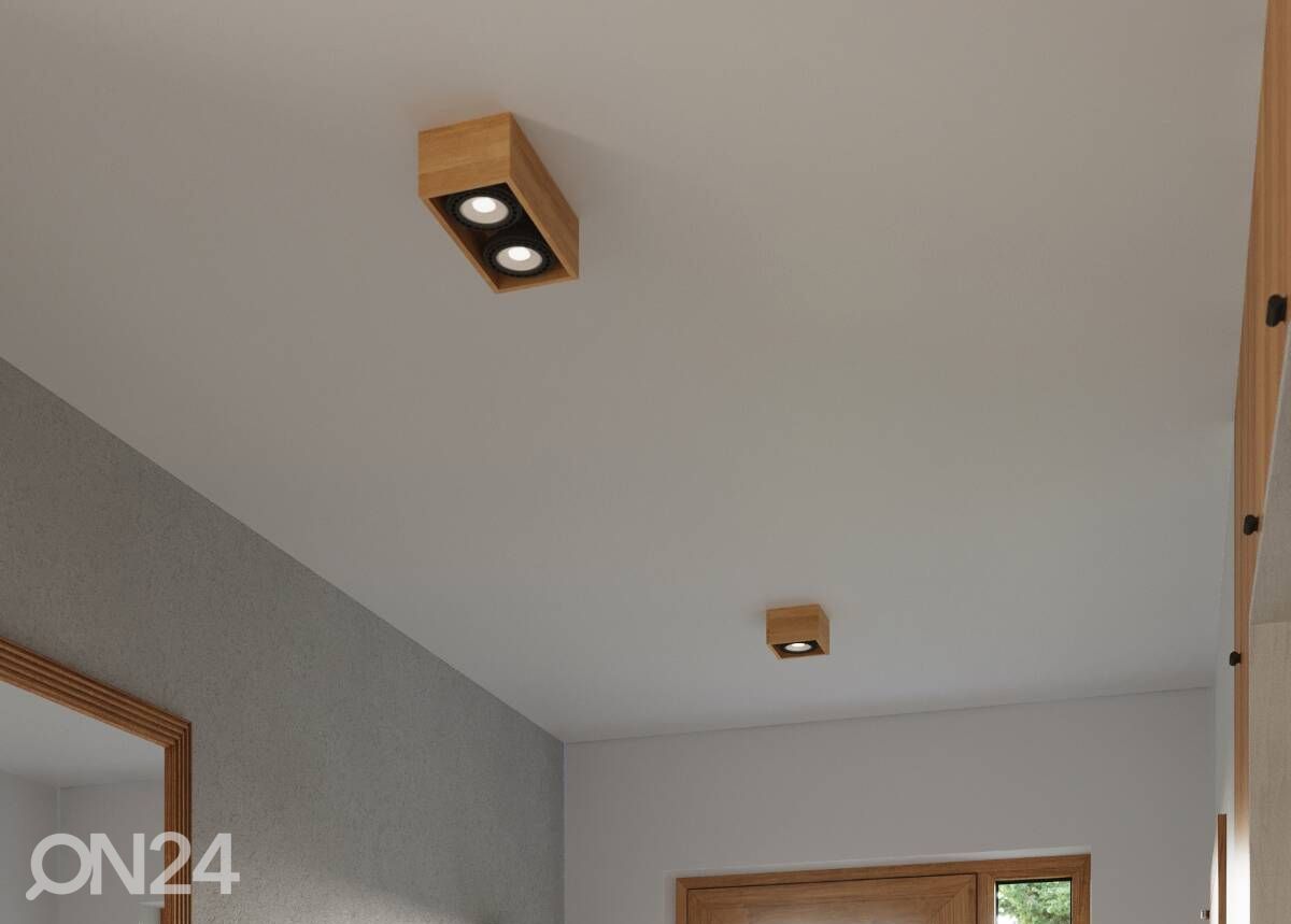 Laelamp Quatro 2, naturaalne puit suurendatud