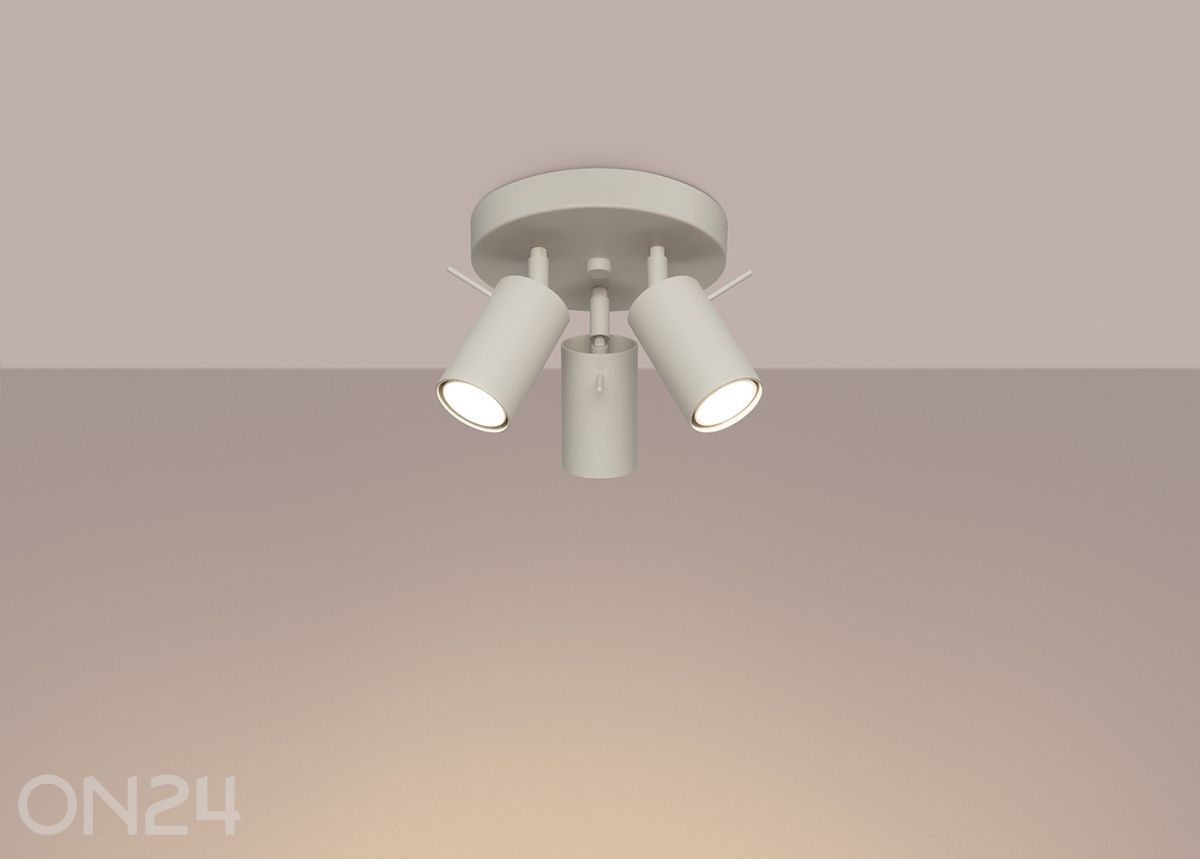 Laelamp Ring 3P, beige suurendatud