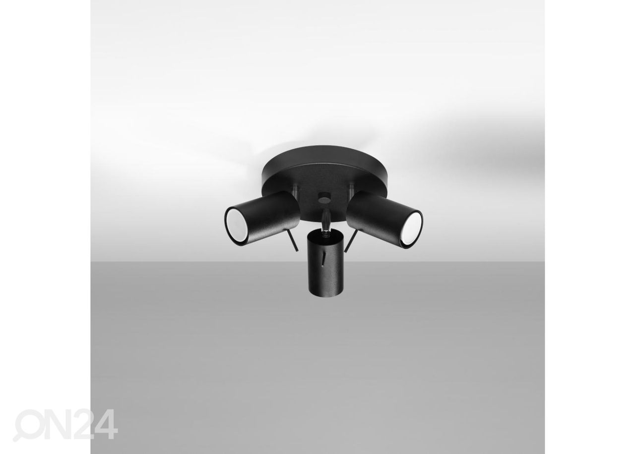 Laelamp Ring 3P, must suurendatud