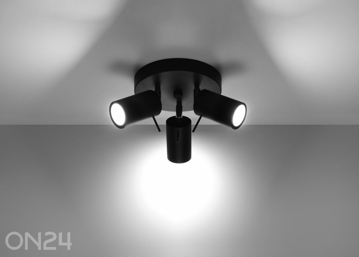 Laelamp Ring 3P, must suurendatud