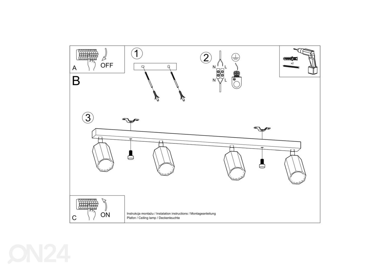 Laelamp Zeke 4, tamm suurendatud