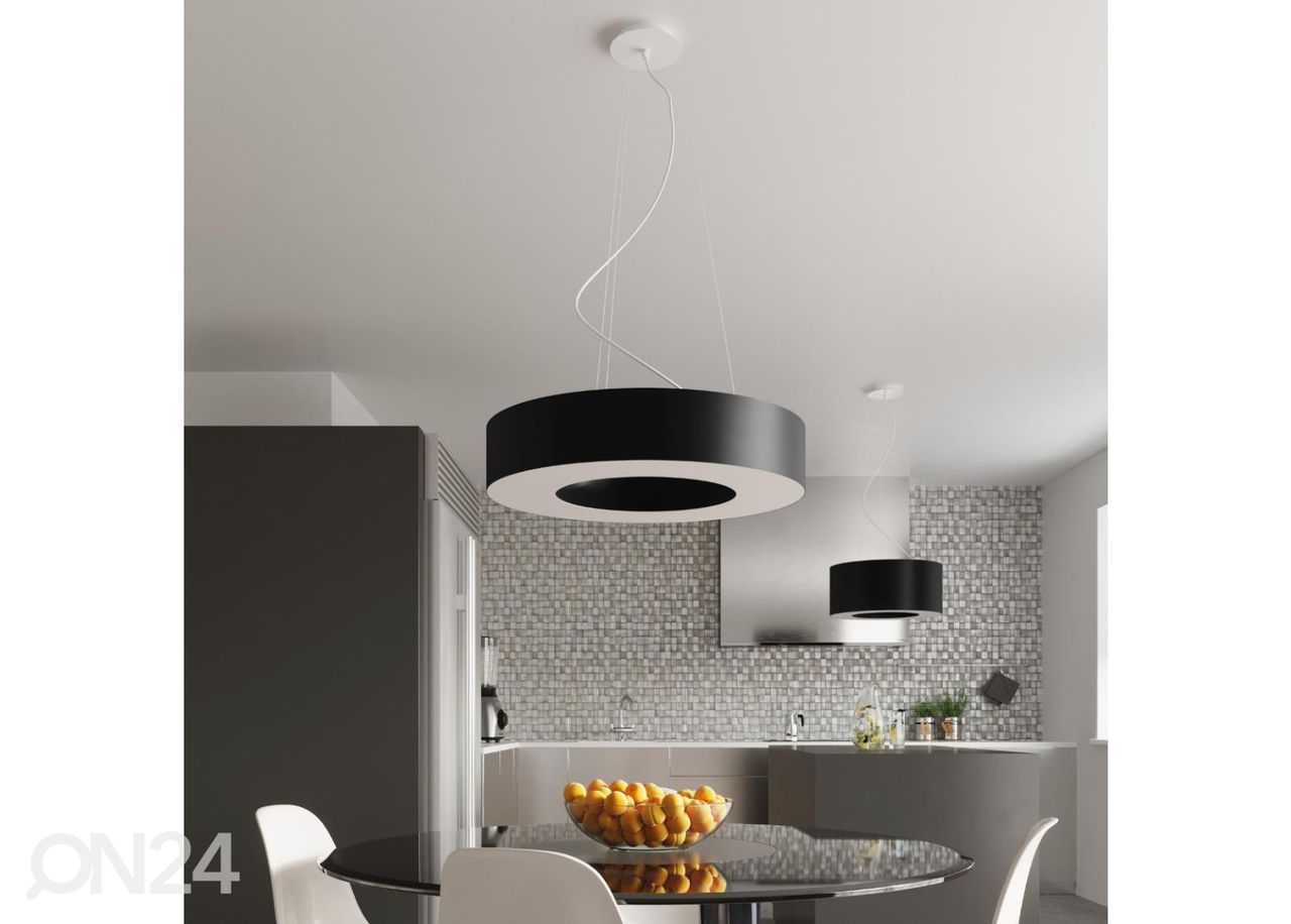 Laevalgusti Saturno Slim 50, must suurendatud