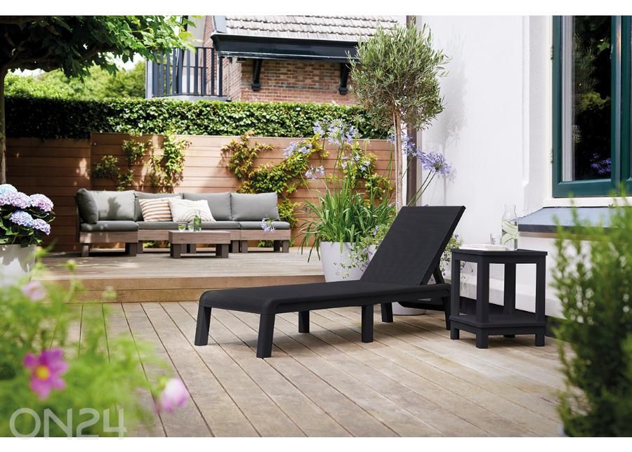Lamamistool Keter Mallorca Sunlounger, grafiit suurendatud