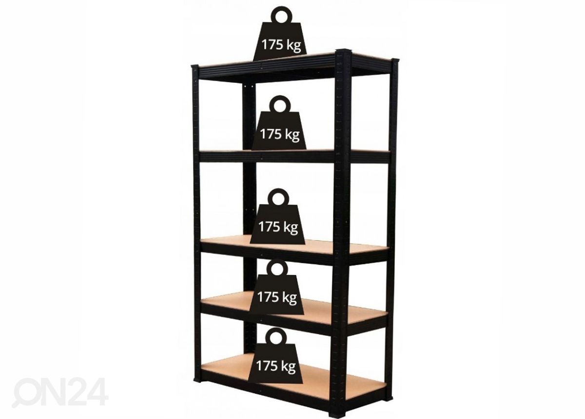 Laoriiul Black 90x180x40 cm suurendatud