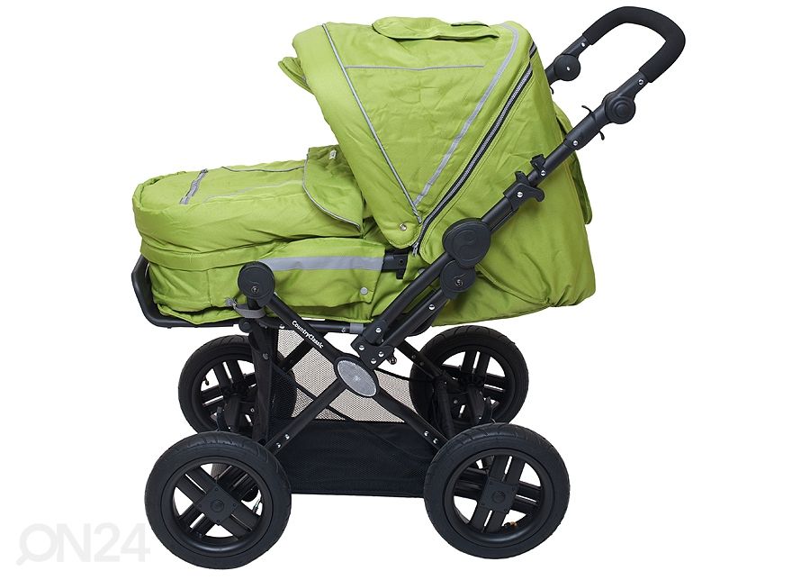 Lapsevankri komplekt Britton CountryClassic Green suurendatud