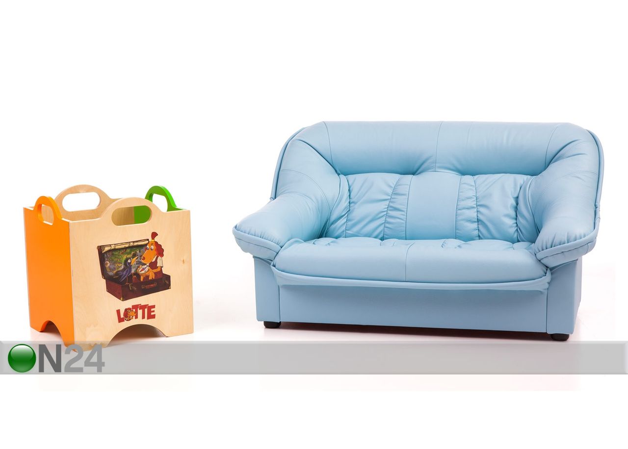 Laste diivan Mini Spencer + mänguasjakast Lotte suurendatud