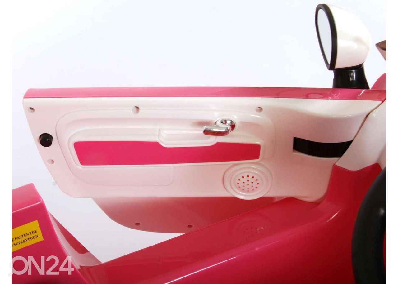 Laste elektriauto fiat 500cc 12V suurendatud
