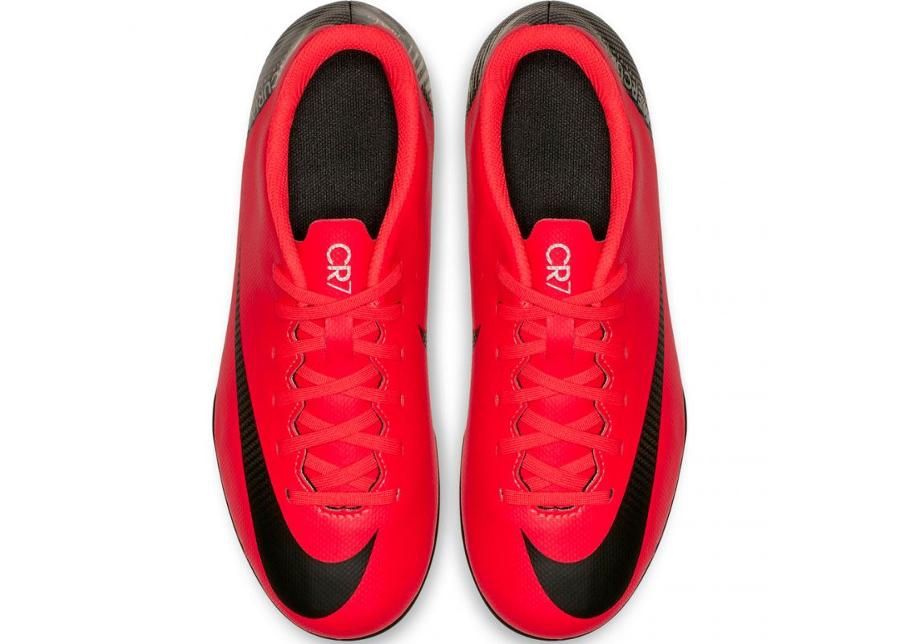 Laste jalgpallijalatsid muru/kunstmuru Nike Mercurial Vapor 12 Club GS CR7 FG/MG Jr AJ3095-600 suurendatud