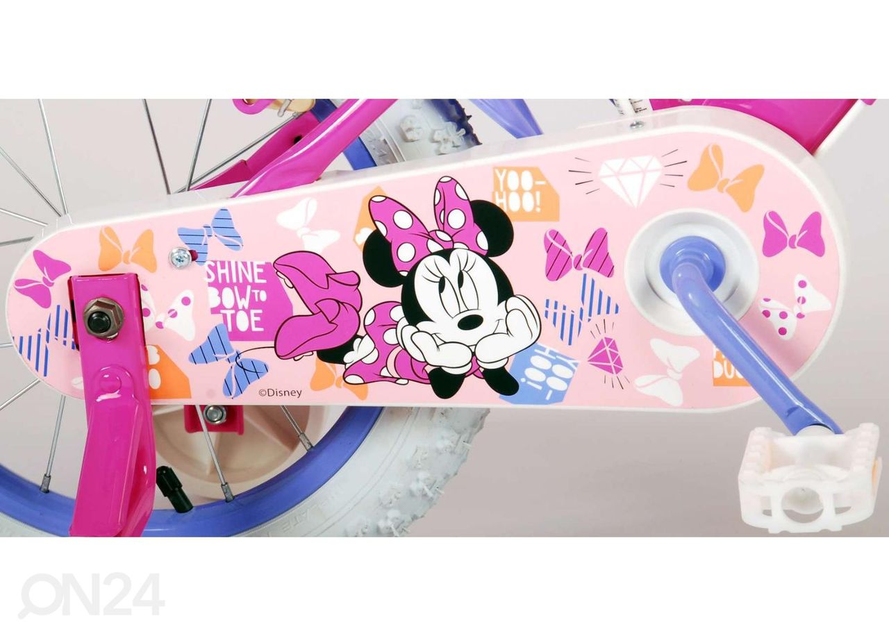Laste jalgratas 14 tolli Disney Minnie suurendatud