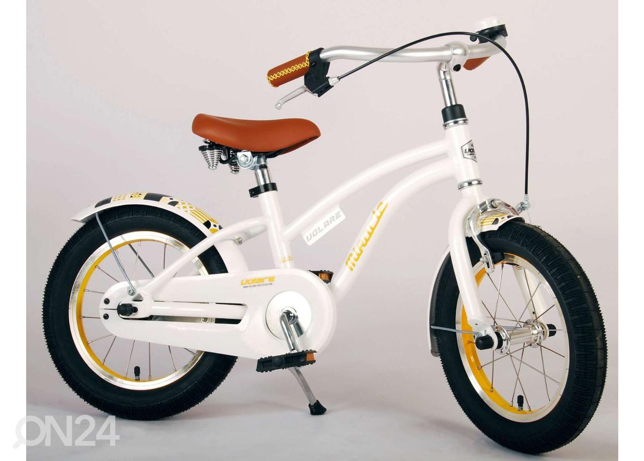 Laste jalgratas 14 tolli Volare Miracle Cruiser valge suurendatud