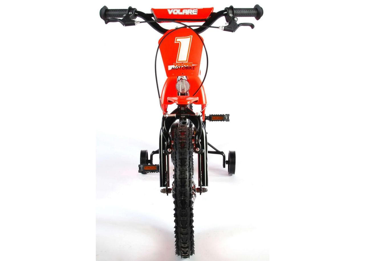 Laste jalgratas Motorbike 16 tolli Volare suurendatud
