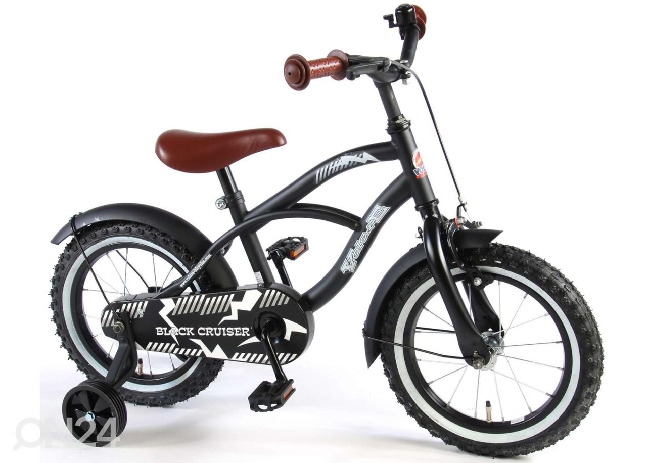 Laste jalgratas Yipeeh must Cruiser 14 tolli Volare suurendatud