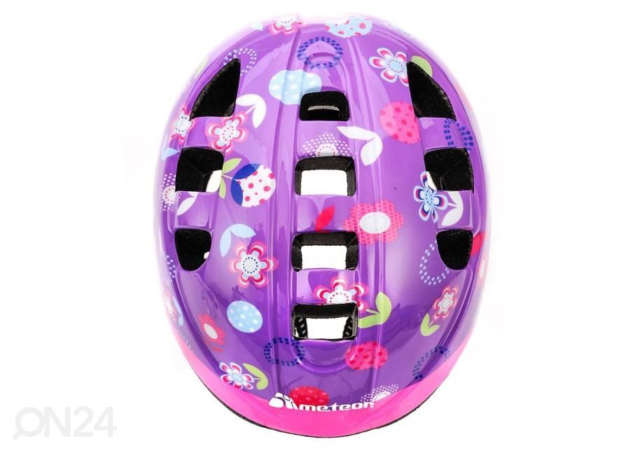 Laste jalgratta kiiver Meteor flower MA-2 Junior 23956 suurendatud