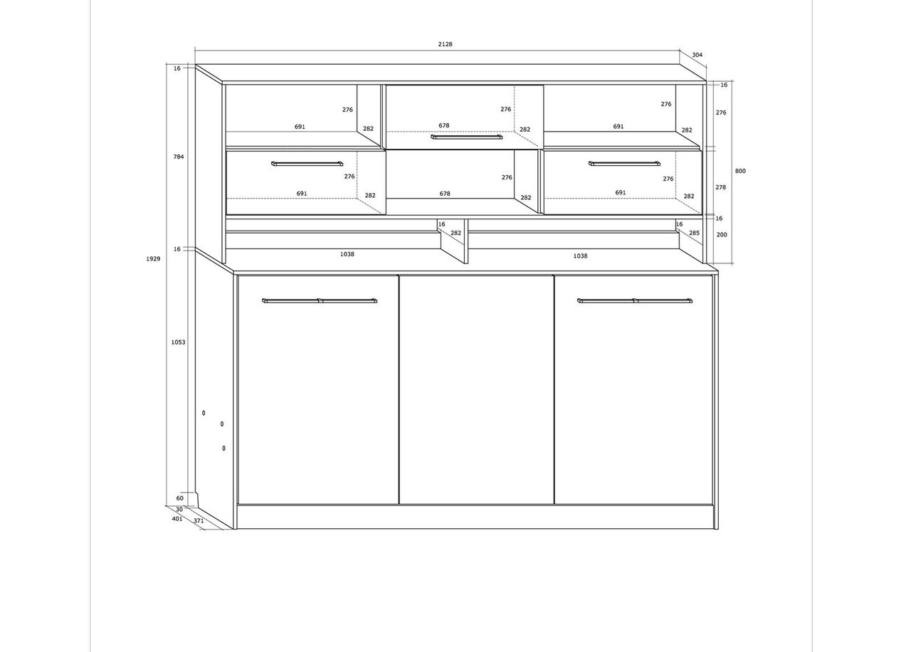 Laste kappvoodi 90x200 cm suurendatud