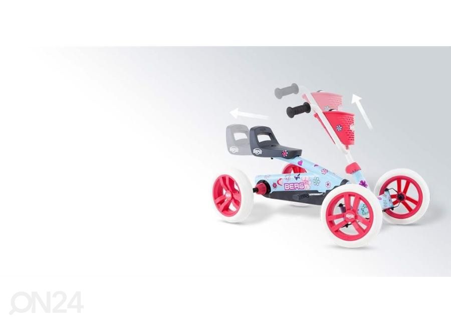 Laste kart Go-kart BERG Buzzy Bloom 2-in-1 suurendatud