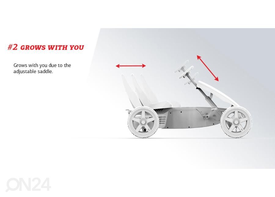 Laste kart Go-kart BERG Jeep Adventure suurendatud