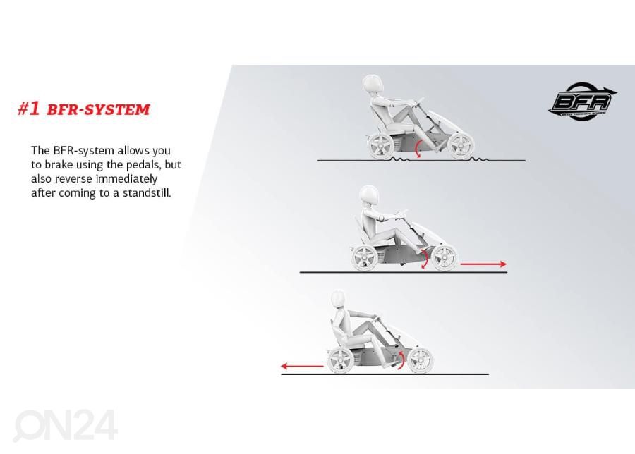 Laste kart Go-kart BERG Rally Force suurendatud