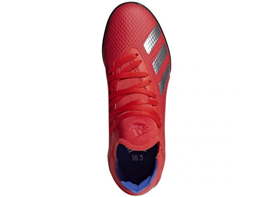 Laste kunstmuru jalgpallijalatsid adidas X 18.3 TF Jr BB9403 suurendatud