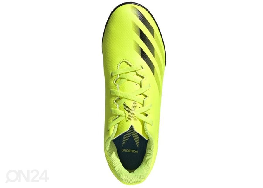Laste kunstmuru jalgpallijalatsid Adidas X Ghosted.4 TF suurendatud